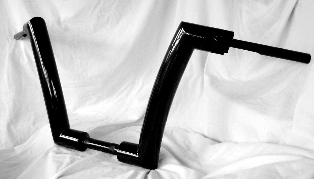 Black 14 Inch DNA MONSTER APE HANGER BARS WIDE FAT BARS 1-1/2 HARLEY  HANDLEBARS